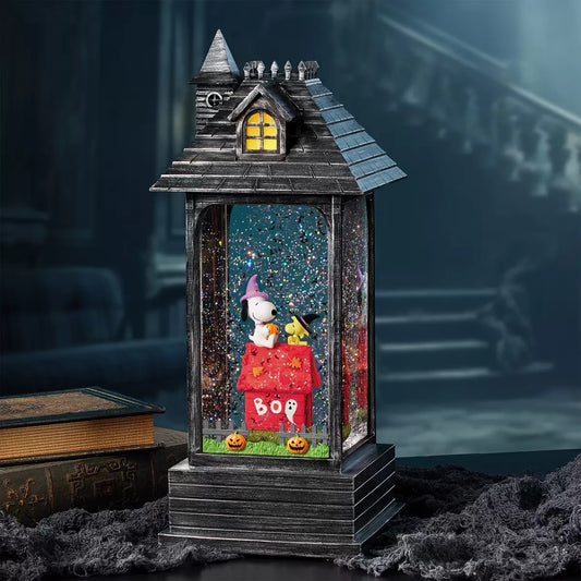 Halloween Swirling Glitter Lantern with Lights & Music Snoopy