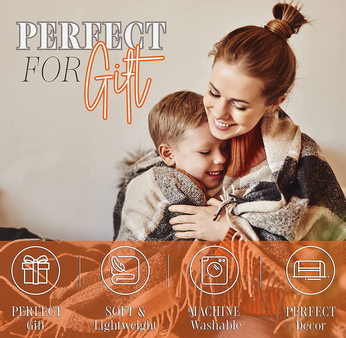 Mocassi Lightweight Throw Blanket- Halloween Themed, Soft, Cozy and Plush- Throw Blankets, Perfect for Lounging this Spooky Season, 50 x 60 inches, Pumpkin Cats, Throw Blanket