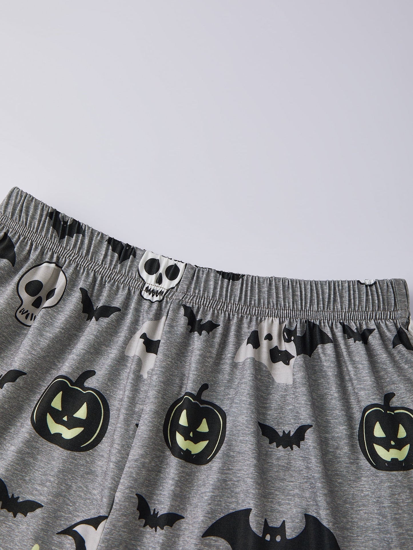 AceBaby Halloween Family Matching Pajamas Set Pumpkin Print Holiday Sleepwear Loungewear PJs
