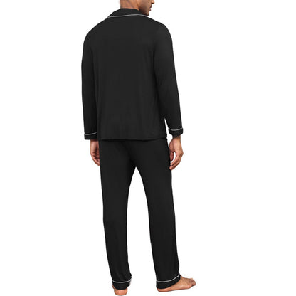 Brnmxoke Christmas Mens Pajamas Silk Satin Pajamas for Men Soft Sleepwear Matching Sets 2023 Xmas Pjs Set 2 Piece Nightwear Button Down Loungewear