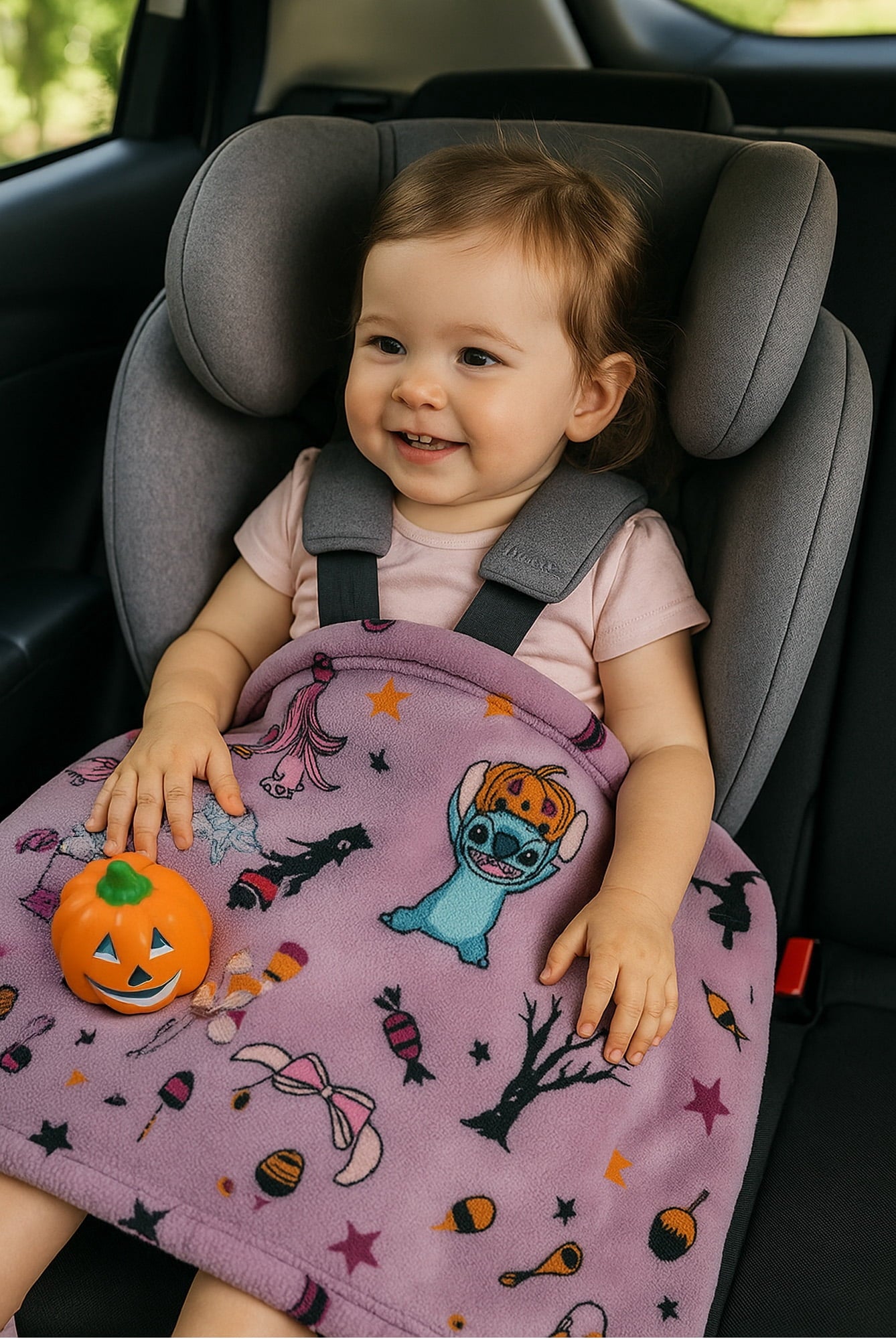 The Big One Oversized Plush Throw Blanket Halloween Stitch Extraterrestrial 60" x 72" Child