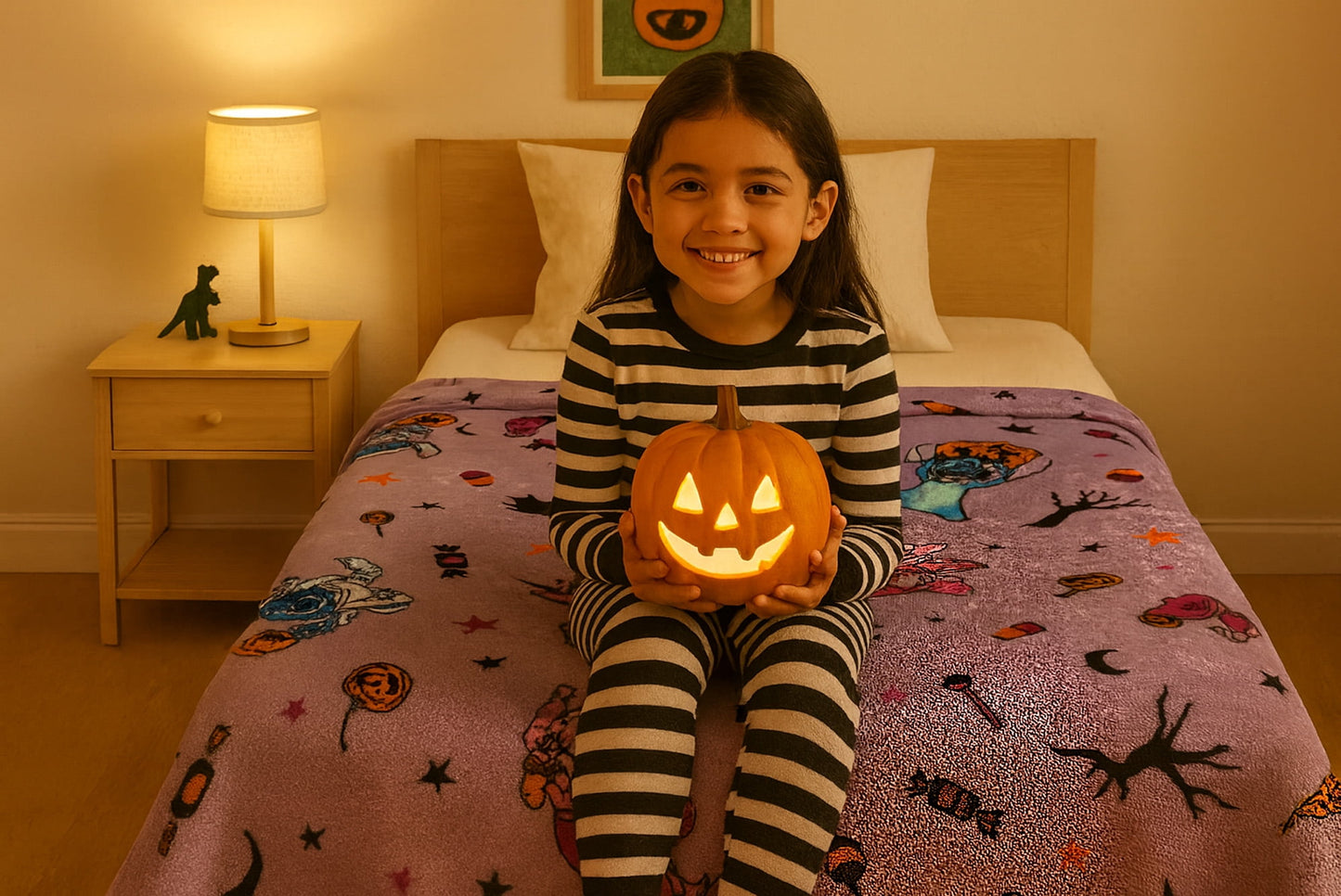 The Big One Oversized Plush Throw Blanket Halloween Stitch Extraterrestrial 60" x 72" Child
