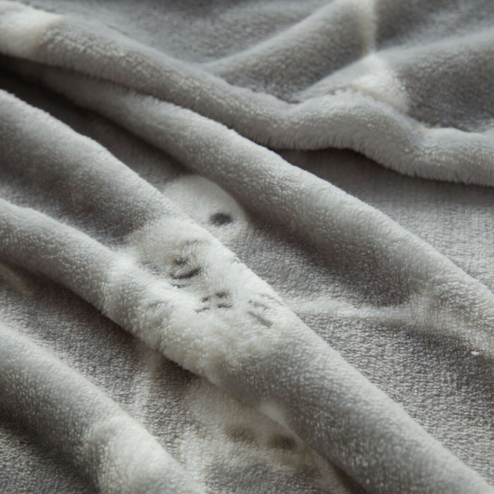 Halloween Gray Dancing Skeletons Ultra Soft & Plush Oversized Accent Throw Blanket