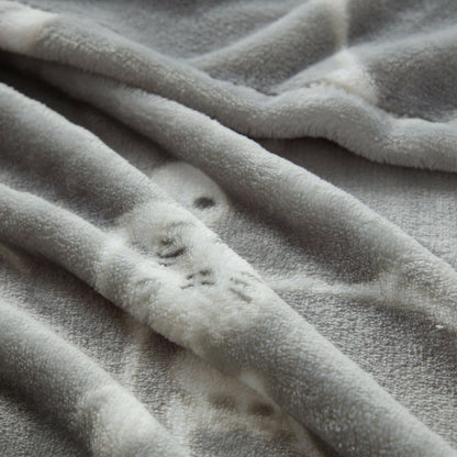 Halloween Gray Dancing Skeletons Ultra Soft & Plush Oversized Accent Throw Blanket
