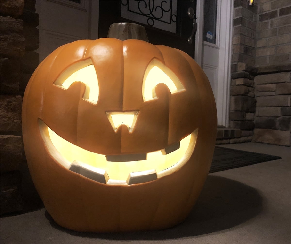 Spooky Home 4Pack LED Lighted Jack O Lantern Indoor Outdoor Halloween Large Pumpkin