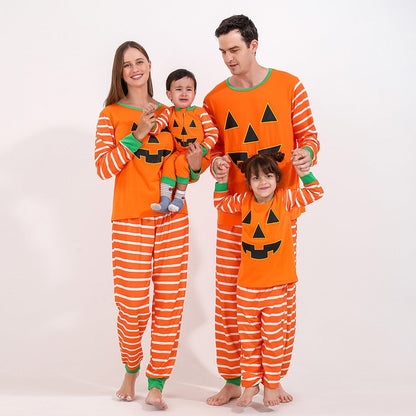 Spooky Home Halloween Matching Family Pajamas Sets Glow In The Dark Hooded Skeleton