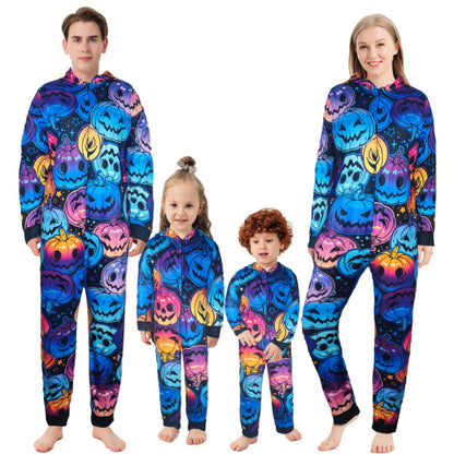 Spooky Home Halloween Matching Family Pajamas Sets Glow In The Dark Hooded Skeleton