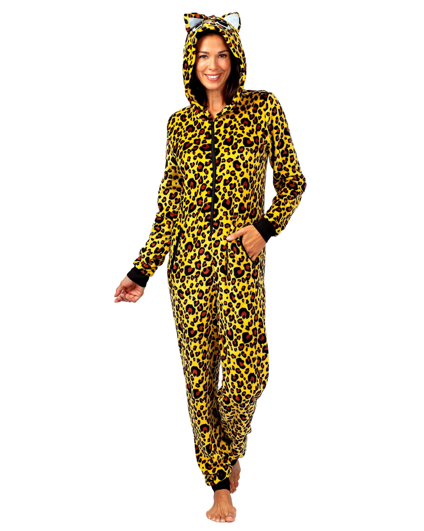 Halloween Mommy & Me Onesie Pajama Costume, Cheetah (Womens), Size: XL, Prestigez
