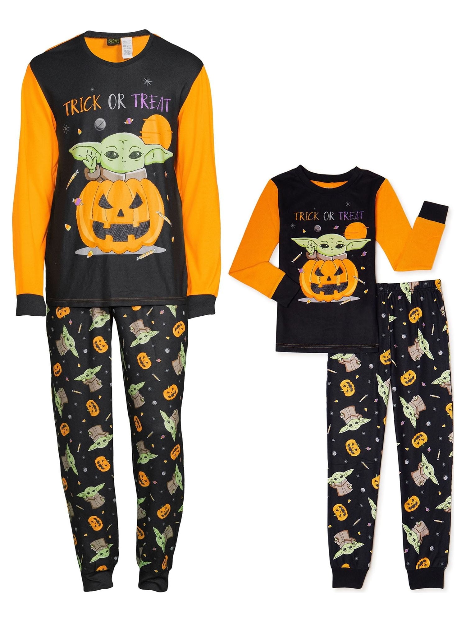 Star Wars Mandalorian Kids' Matching Family Halloween Pajamas, 2-Piece, Sizes 4-10