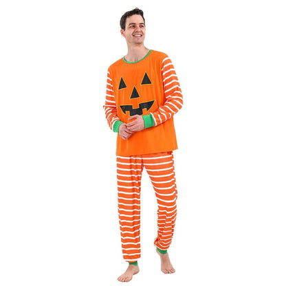 Baozhu Family Matching Halloween Pajama Sets - Halloween Pumpkin Sleepwear Sizes for All Ages