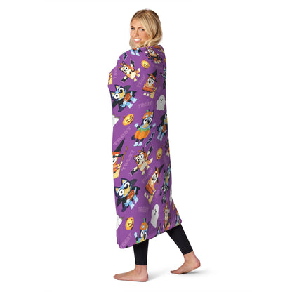 Bluey Halloween Pup Tricks Kids Silk Touch Throw Blanket