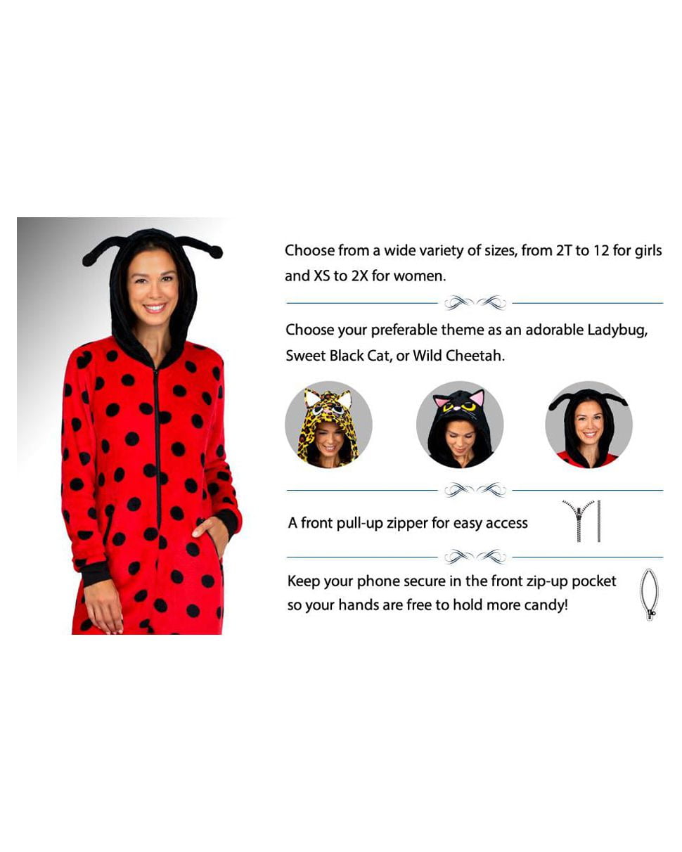 Halloween Mommy & Me Onesie Pajama Costume, Cheetah (Womens), Size: XL, Prestigez