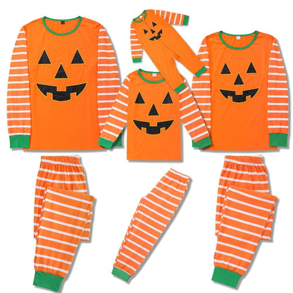Baozhu Family Matching Halloween Pajama Sets - Halloween Pumpkin Sleepwear Sizes for All Ages