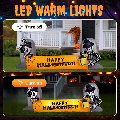 Ktaxon 10' Halloween Inflatables Outdoor Halloween Tomb Decoration Banner Blow up Decor