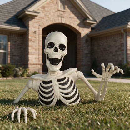 Seasons 35" Halloween Giant Groundbreaker Skeleton, Halloween Decoration for Outdoor Lawn Yard and Porch