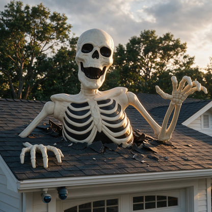 Seasons 35" Halloween Giant Groundbreaker Skeleton, Halloween Decoration for Outdoor Lawn Yard and Porch