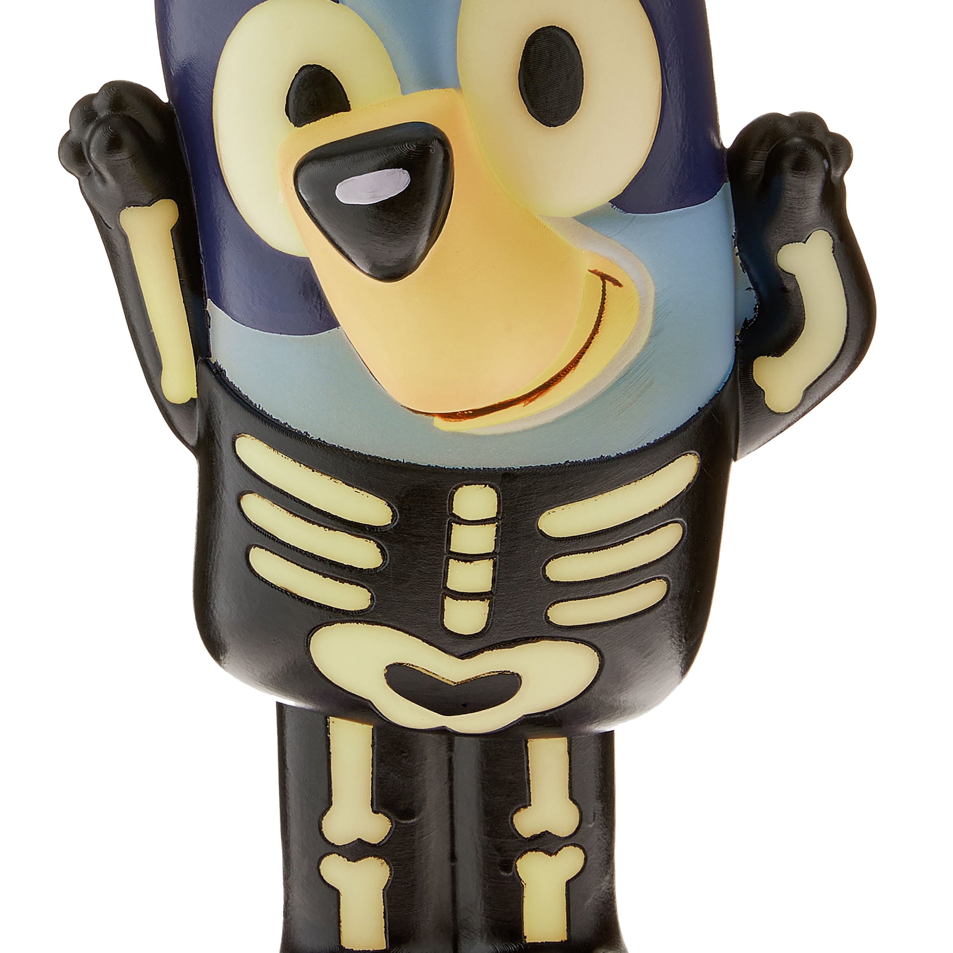 Halloween Blow Mold Decor Bluey in Skeleton Costume 6.10 in x 5.11 in x 12.20 in 1.43 lb