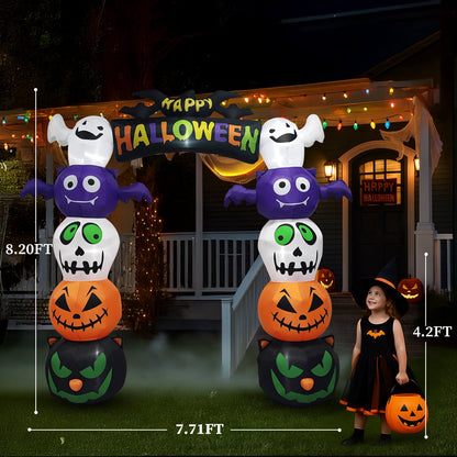 Ktaxon 8.5' Halloween Inflatables Outdoor Halloween Decoration Giant Archway Blow up Decor
