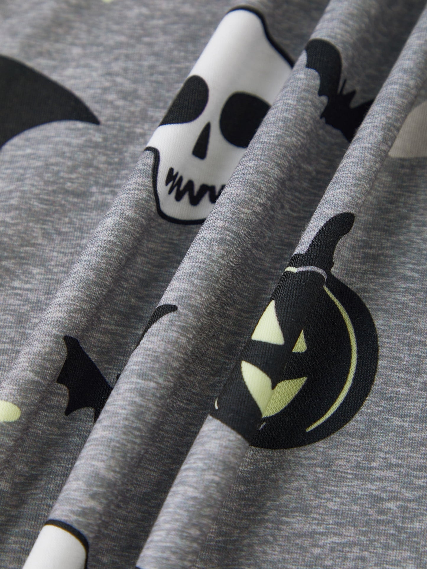 AceBaby Halloween Family Matching Pajamas Set Pumpkin Print Holiday Sleepwear Loungewear PJs