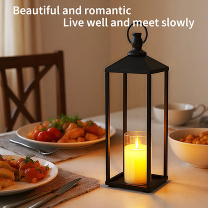 3 Set Lanterns Decorative Outdoor & Indoor, Halloween & Christmas Decorative Lanterns for Home, Patio, Porch, Garden, Floor 17" 19" 22"