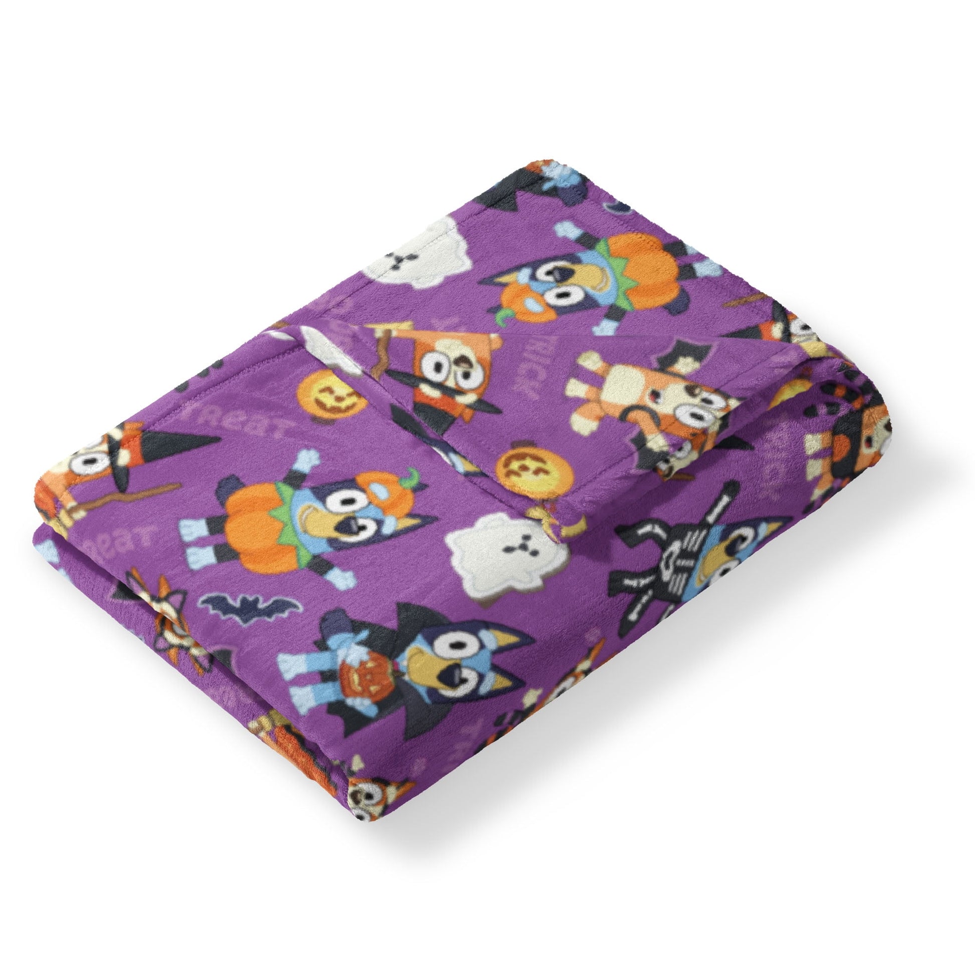 Bluey Halloween Pup Tricks Kids Silk Touch Throw Blanket