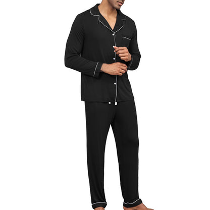Brnmxoke Christmas Mens Pajamas Silk Satin Pajamas for Men Soft Sleepwear Matching Sets 2023 Xmas Pjs Set 2 Piece Nightwear Button Down Loungewear