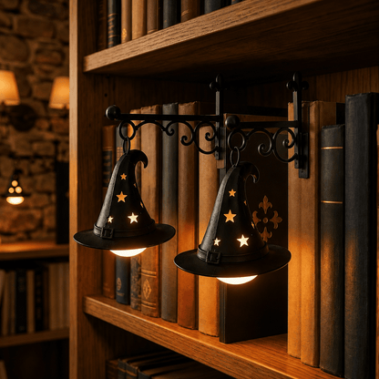 Spooky Home 9.25 Inch Ghost Library Lantern Bookshelf Lamp, Halloween Decorative