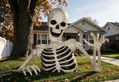 Seasons 48" Halloween Giant Groundbreaker Skeleton, Halloween Decoration for Outdoor Yard and Porch