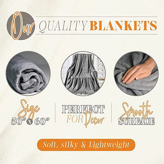 Elegant Comfort Lightweight Throw Blanket- Halloween Themed, Soft, and Plush- Throw Blankets, Perfect for Lounging this Spooky Season, 50 x 60 inches, Halloween Cats, Throw Blanket