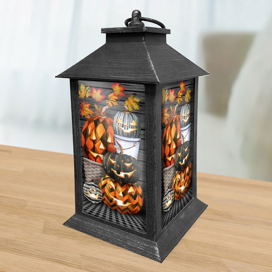 Briarwood Lane Halloween LED Candle Lanterns Lantern 13.5 x 5.5 x 5.5 Patterned Jack O