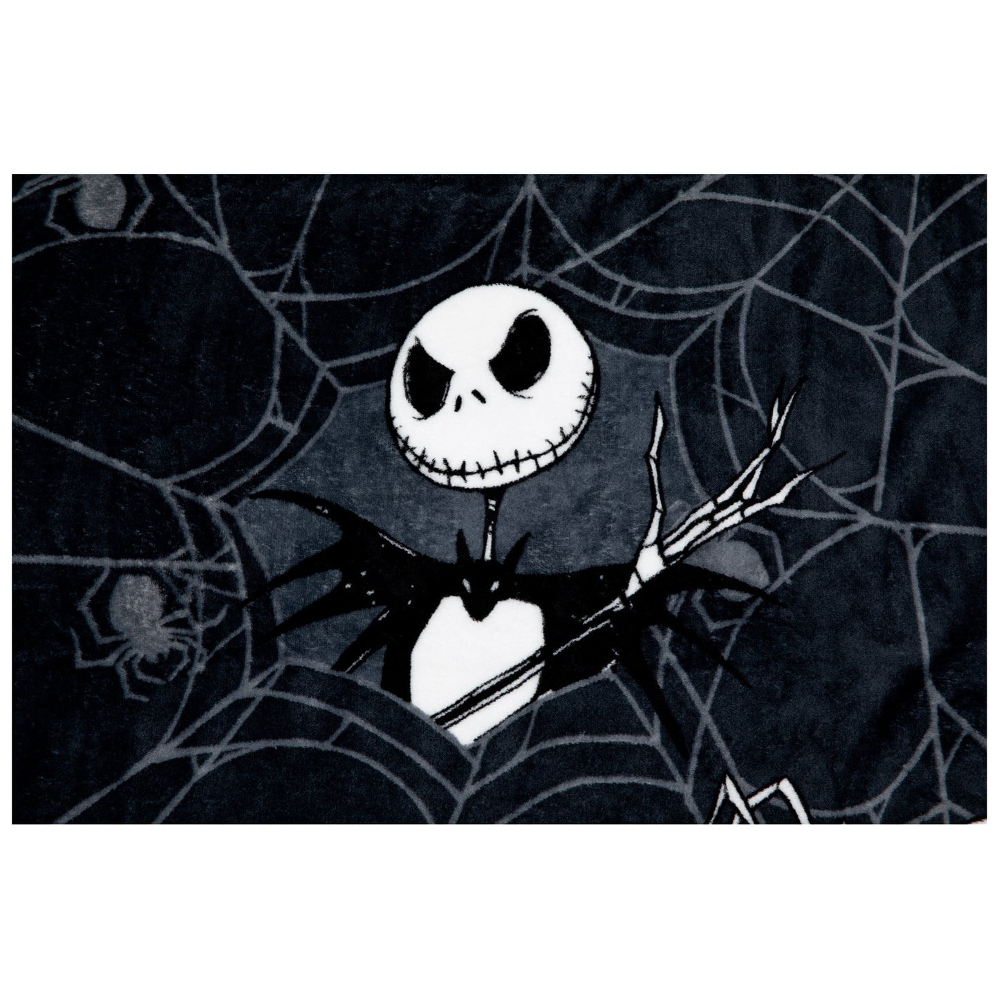 Jay Franco Nightmare Before Christmas Jack Skellington 62x90 Plush Throw Blanket, 100% Polyester