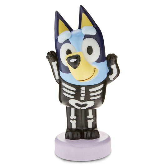 Halloween Blow Mold Decor Bluey in Skeleton Costume 6.10 in x 5.11 in x 12.20 in 1.43 lb