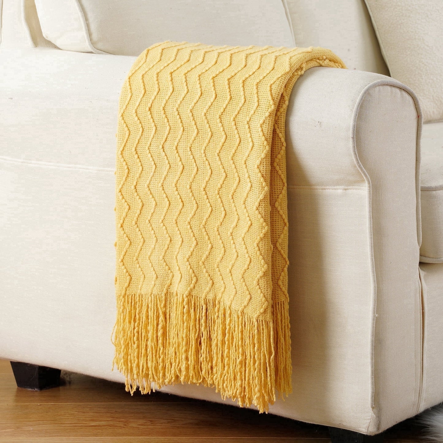 Spooky Home Burnt Orange Throw Blanket for Couch Bed,Fall Throws with Tassels,Halloween