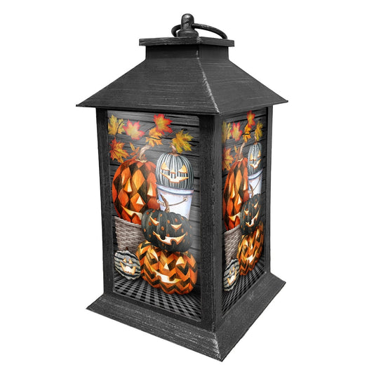 Briarwood Lane Halloween LED Candle Lanterns Lantern 13.5 x 5.5 x 5.5 Patterned Jack O