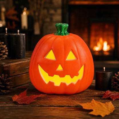 Spooky Home Jack O Lantern Pumpkin, Halloween Hollow Jack O Lantern LED Light 7.8