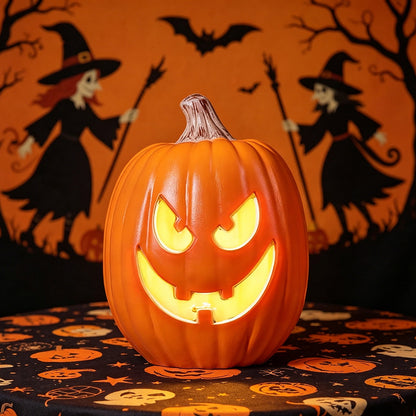 Spooky Home Jack O Lantern Pumpkin, Halloween Hollow Jack O Lantern LED Light 7.8