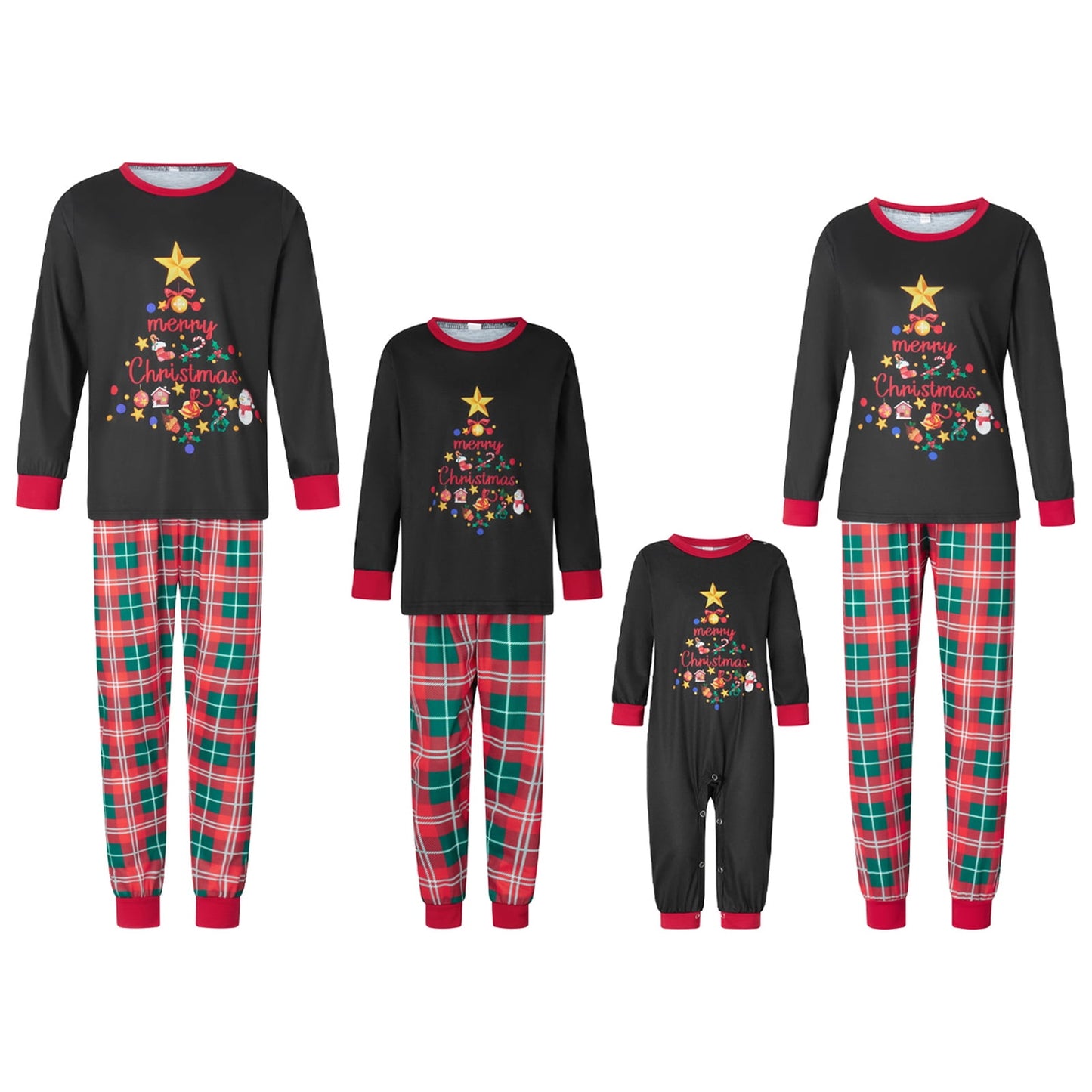 Spooky Home Christmas Pjs Matching Sets,Holiday Pajamas Xmas Jammies for Family or Couples