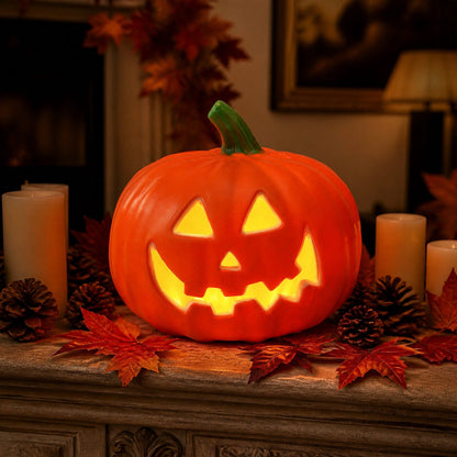 Spooky Home Jack O Lantern Pumpkin, Halloween Hollow Jack O Lantern LED Light 7.8