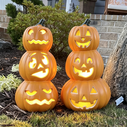 Spooky Home 14in Halloween Pumpkin Jack O Lantern With LED Bulb Indoor/Outdoor Pumpkin