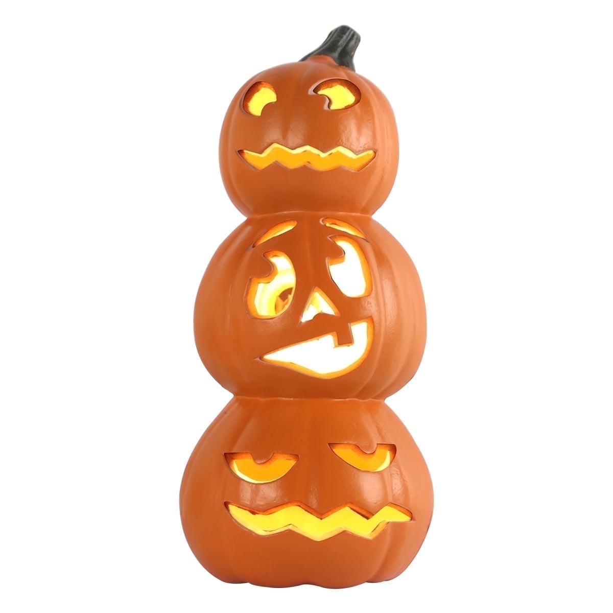 Spooky Home 14in Halloween Jack o Lanterns Light Up Pumpkin with LED Bulb Indoor/Outdoor
