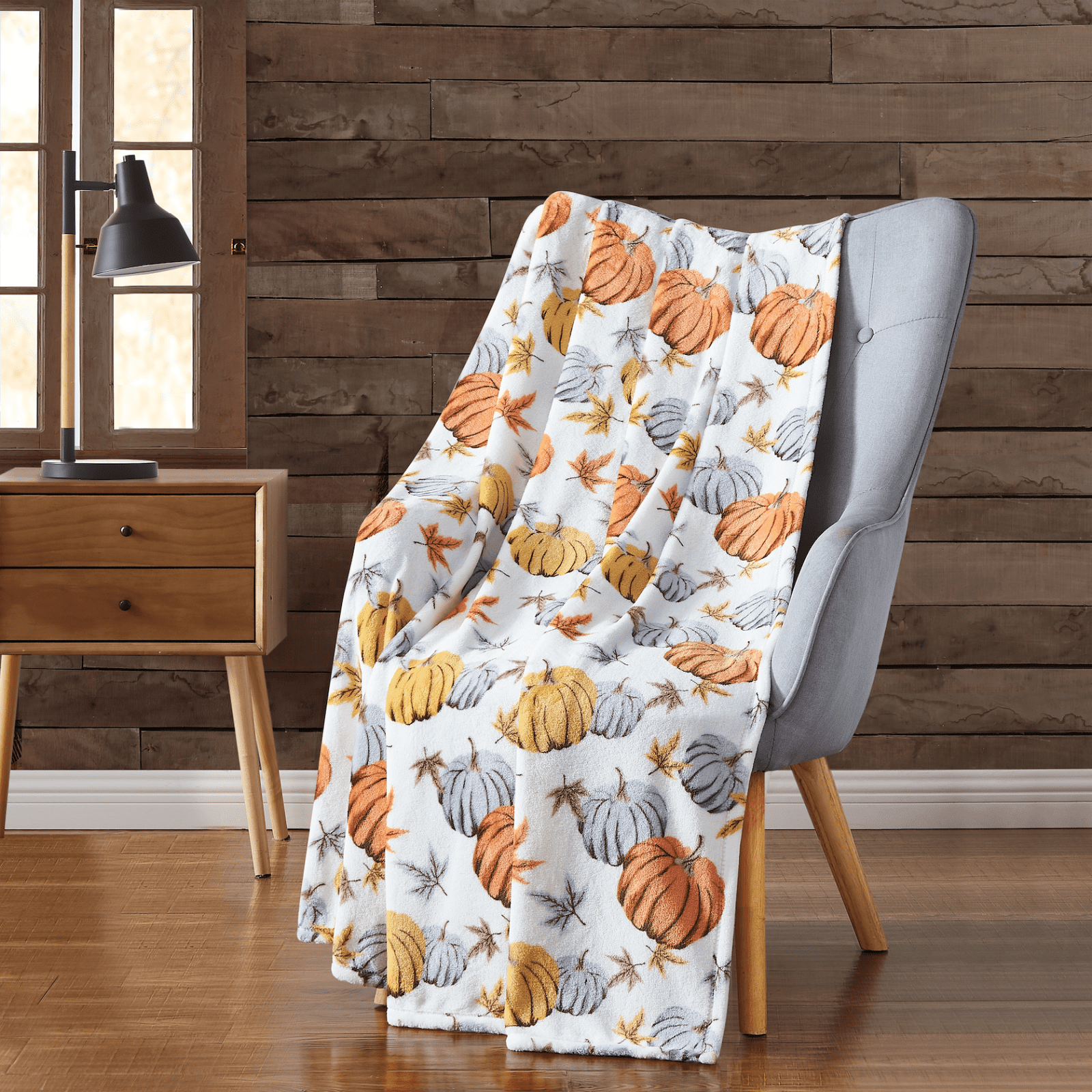 Kate Aurora Autumn Harvest & Halloween Themed Oversized Soft & Plush Accent Throw Blanket - Assorted Styles