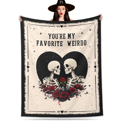 Kuscheln Halloween Throw Blanket for Couples, Soft Halloween Blanket for Couch Sofa Bed, Cute Ghost Fleece Blanket for Halloween, Spooky Season Home Decor, Fall Halloween Gifts for Her Him, 50"x60"