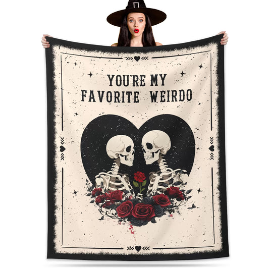 Kuscheln Halloween Throw Blanket for Couples, Soft Halloween Blanket for Couch Sofa Bed, Cute Ghost Fleece Blanket for Halloween, Spooky Season Home Decor, Fall Halloween Gifts for Her Him, 50"x60"