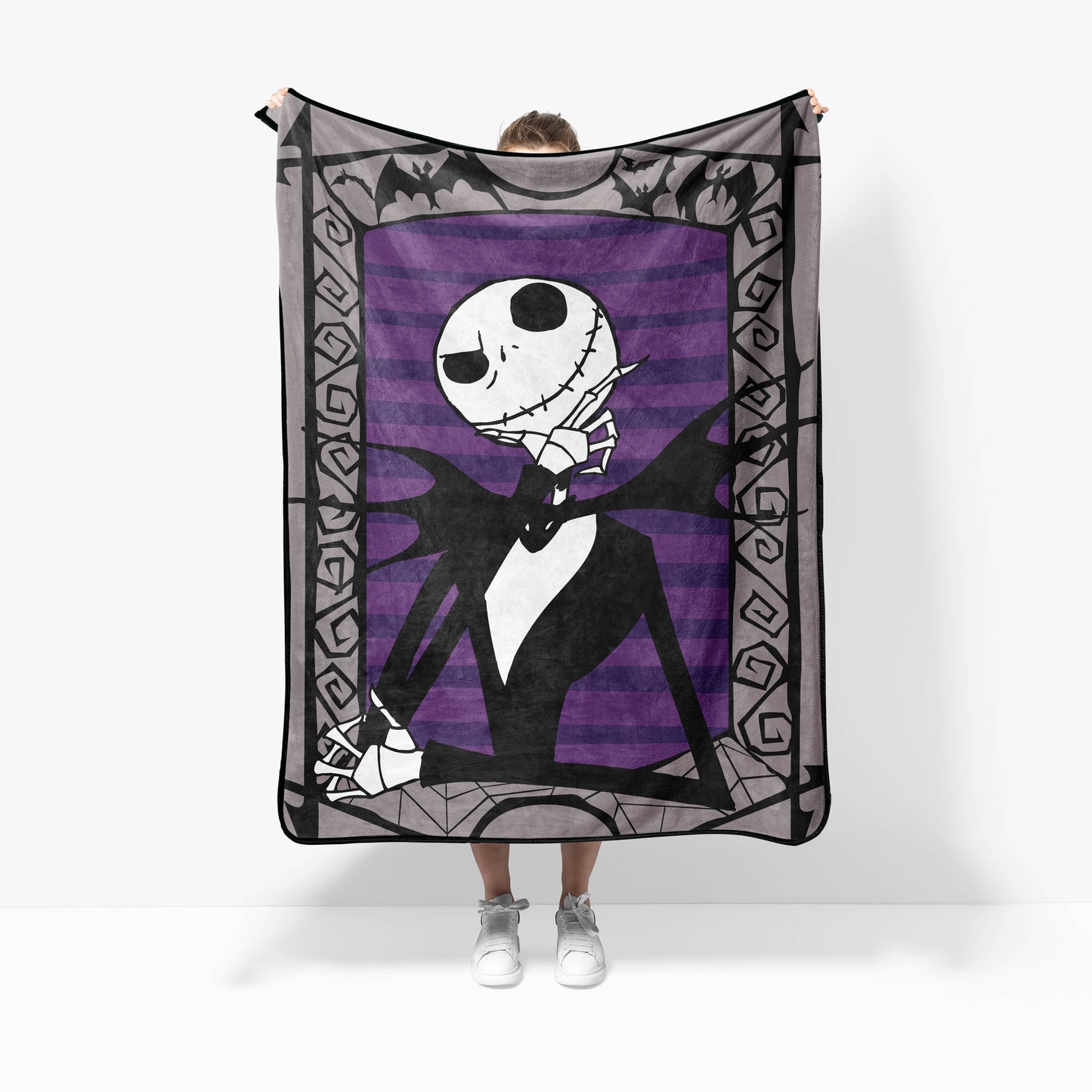 Nightmare Before Christmas Pumpkin King Throw Blanket, 40x50
