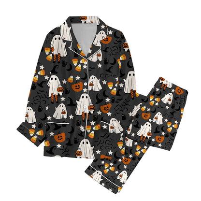 Spooky Home For Women Set Halloween Pajamas Family Pajamas Matching Set Holiday Pajamas