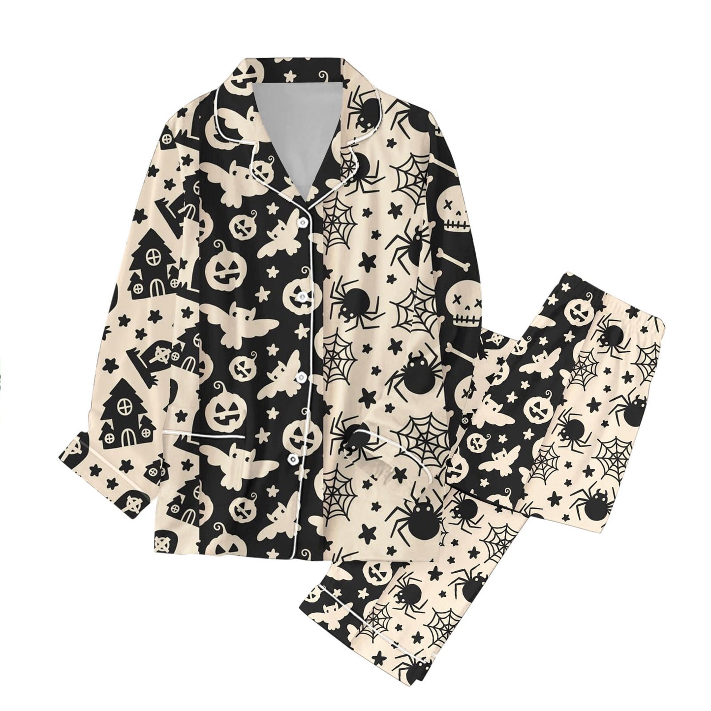 Spooky Home For Women Set Halloween Pajamas Family Pajamas Matching Set Holiday Pajamas