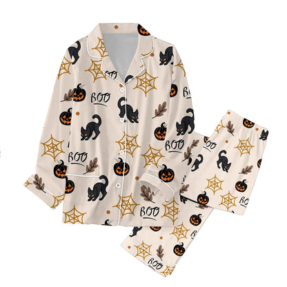 Spooky Home For Women Set Halloween Pajamas Family Pajamas Matching Set Holiday Pajamas