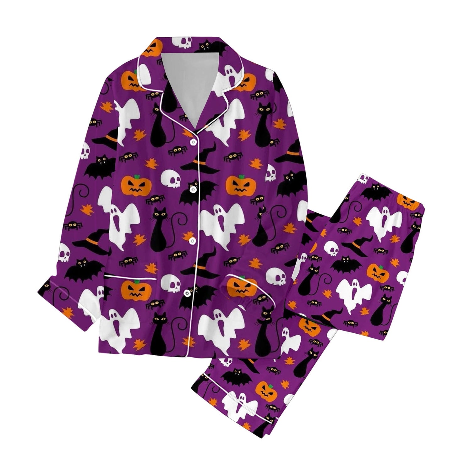 Spooky Home For Women Set Halloween Pajamas Family Pajamas Matching Set Holiday Pajamas