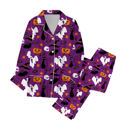 Spooky Home For Women Set Halloween Pajamas Family Pajamas Matching Set Holiday Pajamas