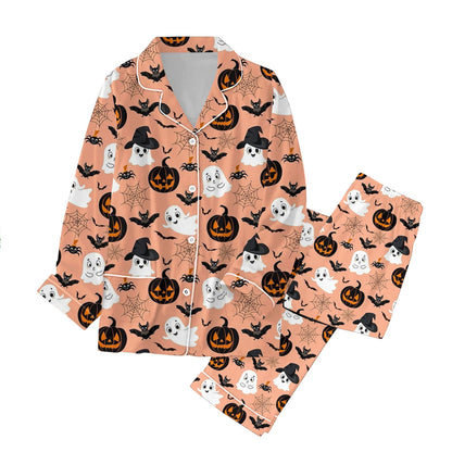 Pajamas For Women Set Halloween Pajamas Family Pajamas Matching Set Holiday Pajamas Classic Button Down Long Sat Sleepwear Loungewear Nightwear Nightclothes Homewear
